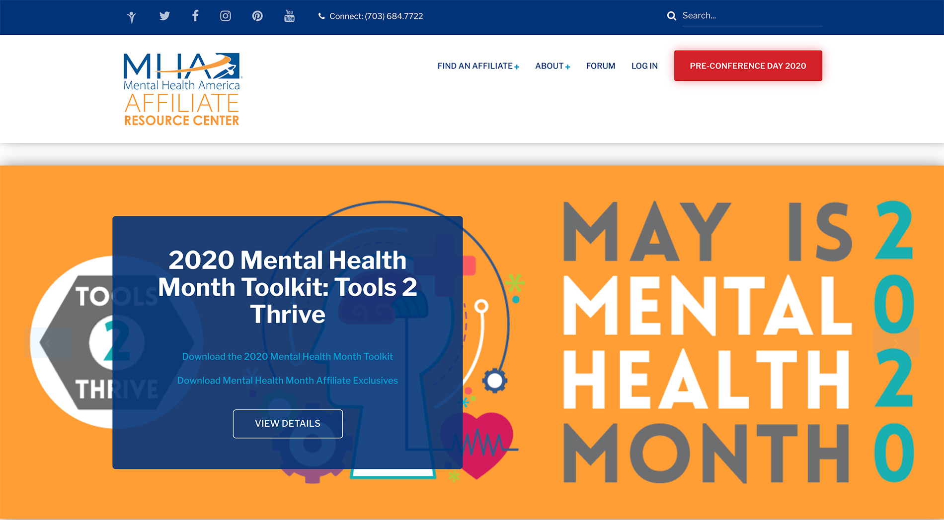 Mental Health America affiliate home page